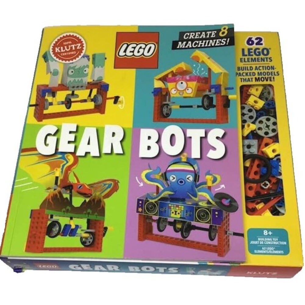 Lego Gear Bots Klutz Models Machines Mechanical Engineering Book Ideas NEW
